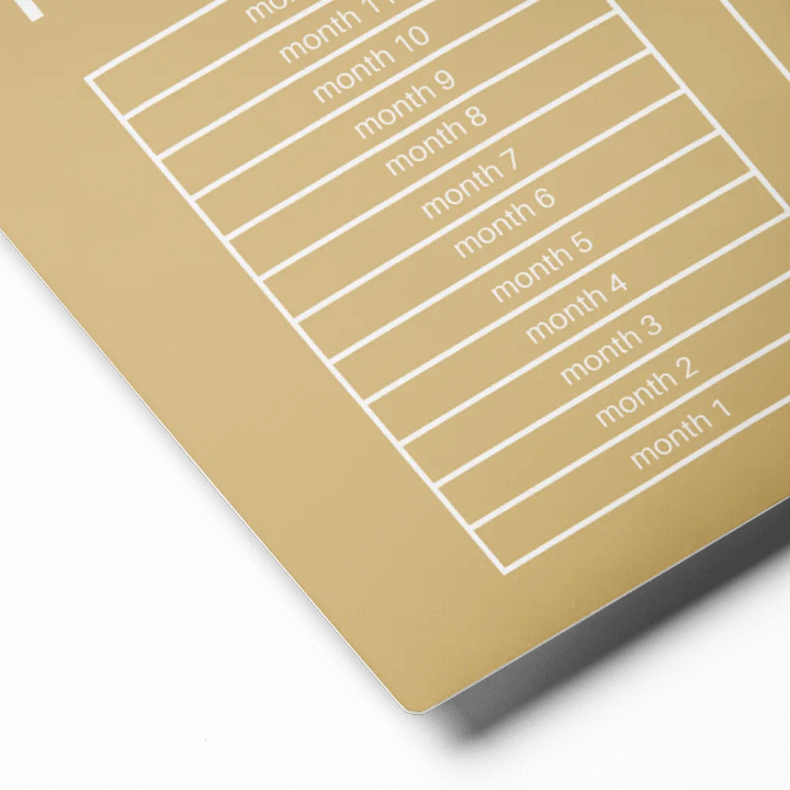 ANNUAL RENT TRACKER (white design 11) product image (2)