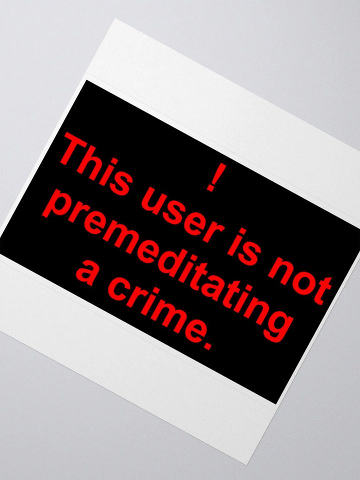 Premeditated Crime Alt Sticker product image (2)