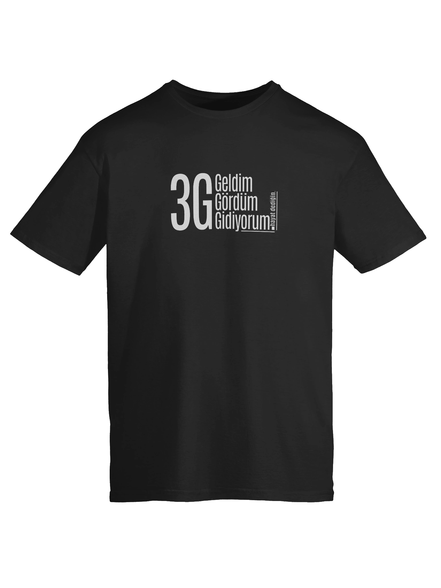 3G Minimalist Felsefe: "Geldim Gördüm Gidiyorum" Türkçe Tasarımlı Gildan Softstyle Unisex Yumuşak Tişört product image (9)