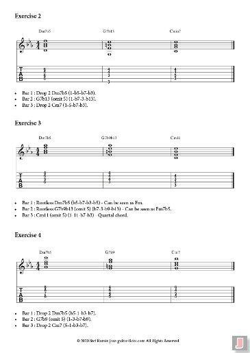 Minor 2 5 1 Chords For Guitar - PDF Method With Audio product image (2)