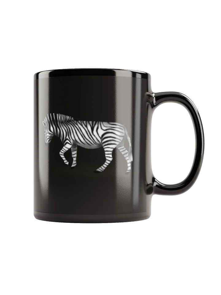 Striped Zebra Black Glossy Mug product image (1)