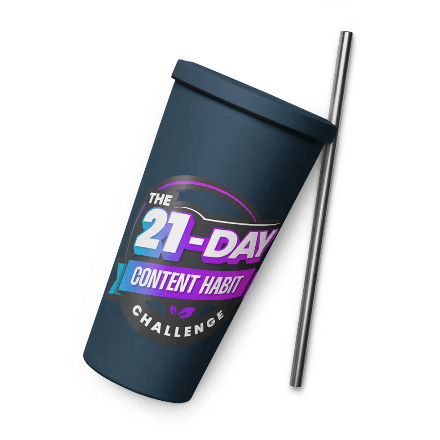 Content Habit Challenge Tumbler w/ Straw product image (11)