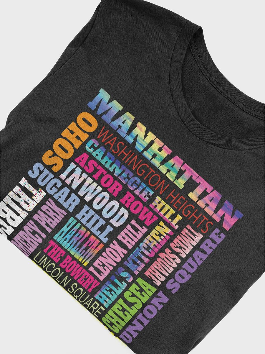Manhattan New York Neighborhoods Skyline Big Apple NYC Borough Pride T-Shirt product image (5)