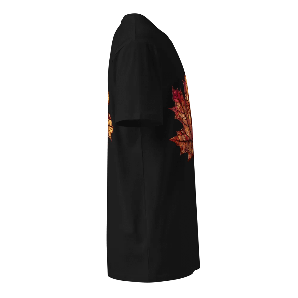 Autumn Leaf Stained Glass Unisex T-Shirt product image (23)