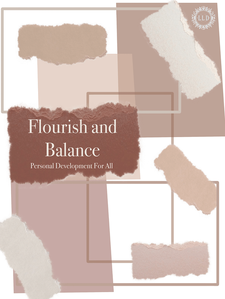 Flourish and Balance: Personal Development Journal - Printable product image (1)