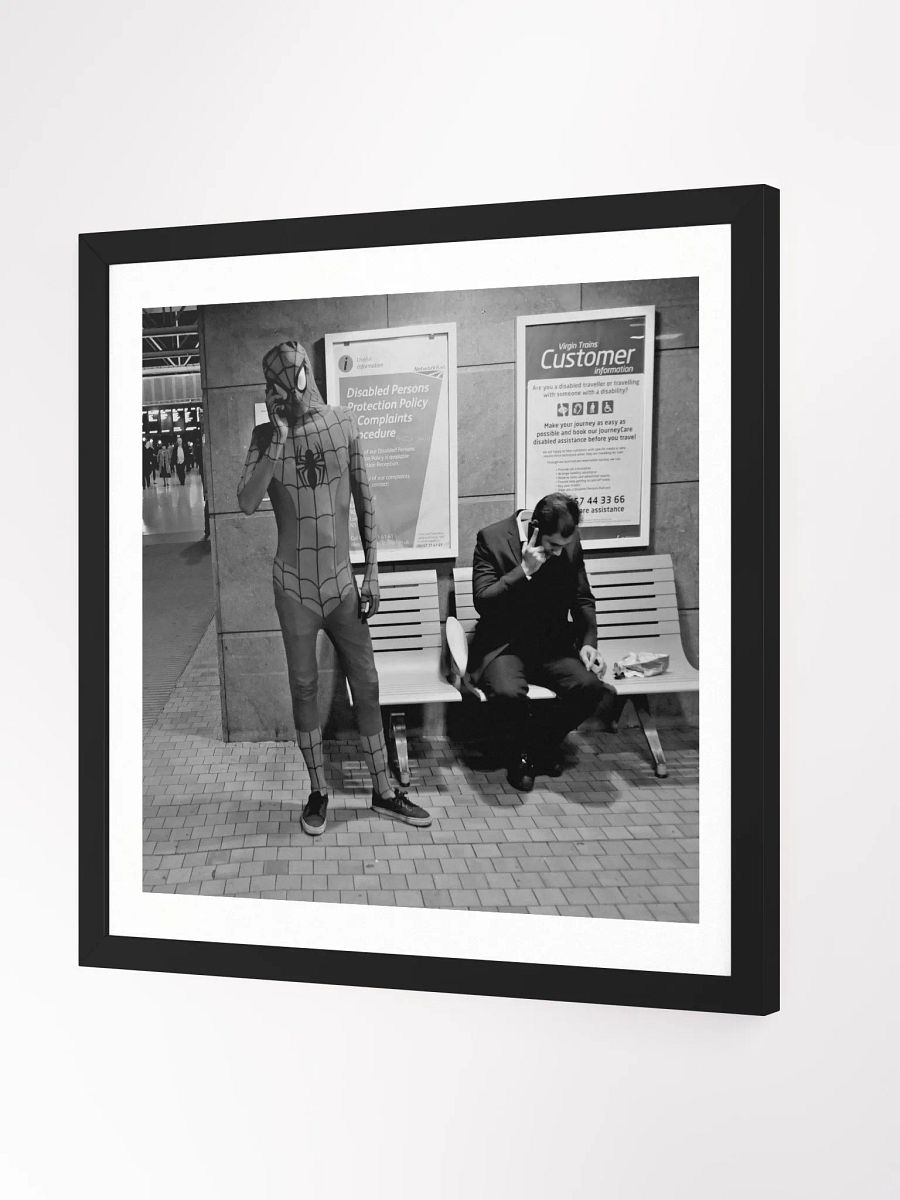 Framed Square Print Street Photograph Spiderman product image (2)