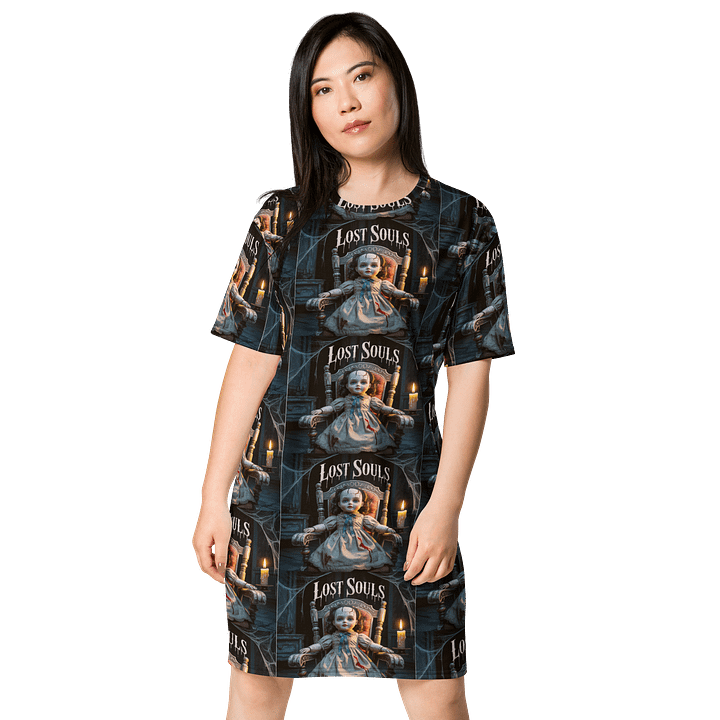 Midnight Veil Designs Gothic Fantasy 'Lost Souls' All-Over Print T-Shirt Dress product image (1)