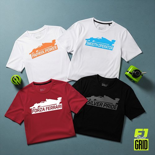 We're so excited to launch our first collection of tees, designed to help you wear your F1 identity!

Find your favorite and ...