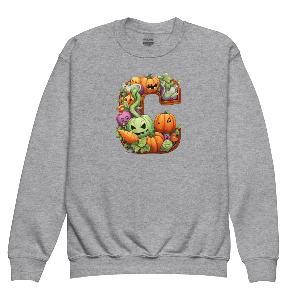 Cute Halloween Monogram Letter C Sweatshirt product image (3)