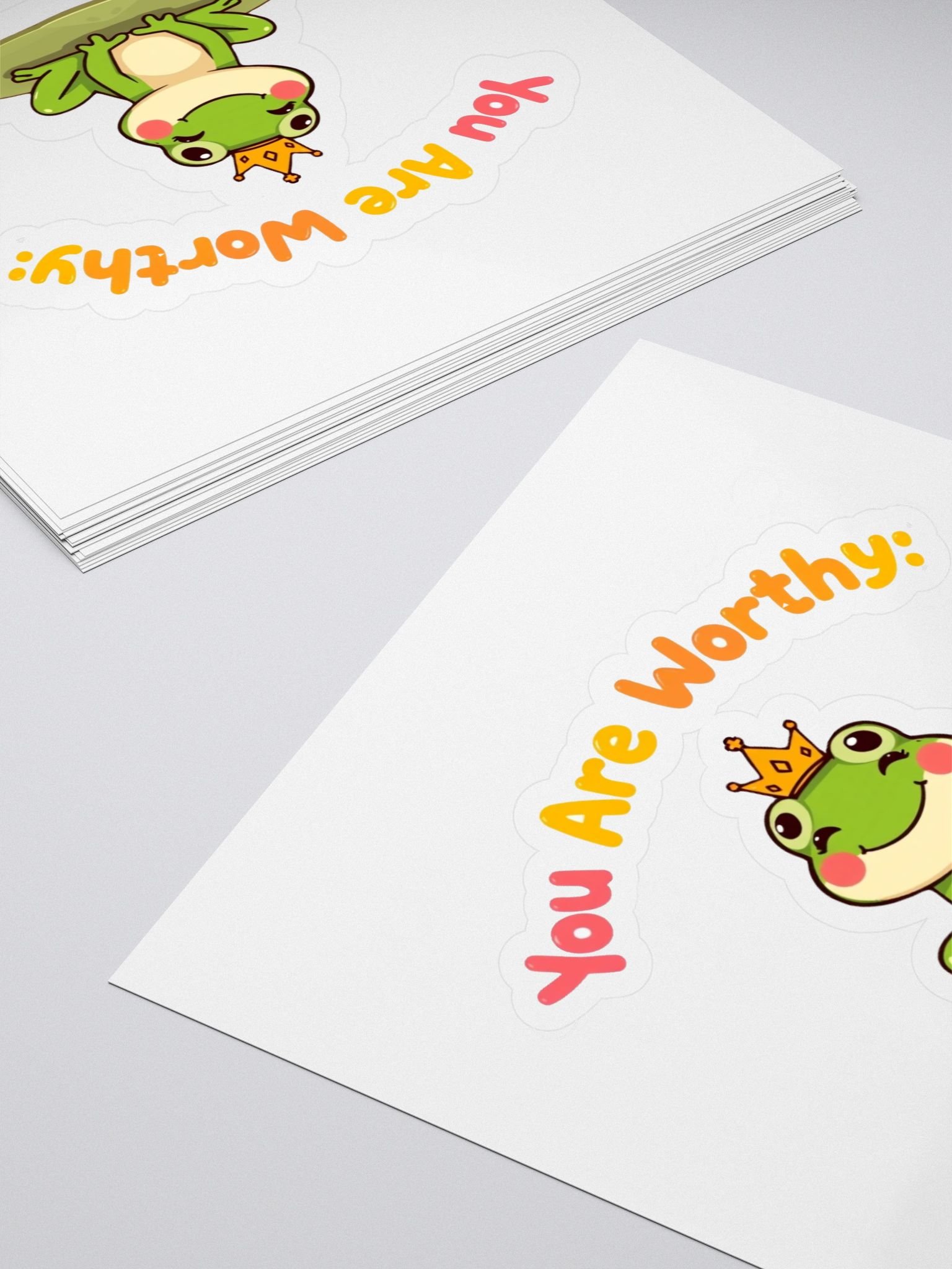 Crowned Frog You Are Worthy! Stickers product image (4)