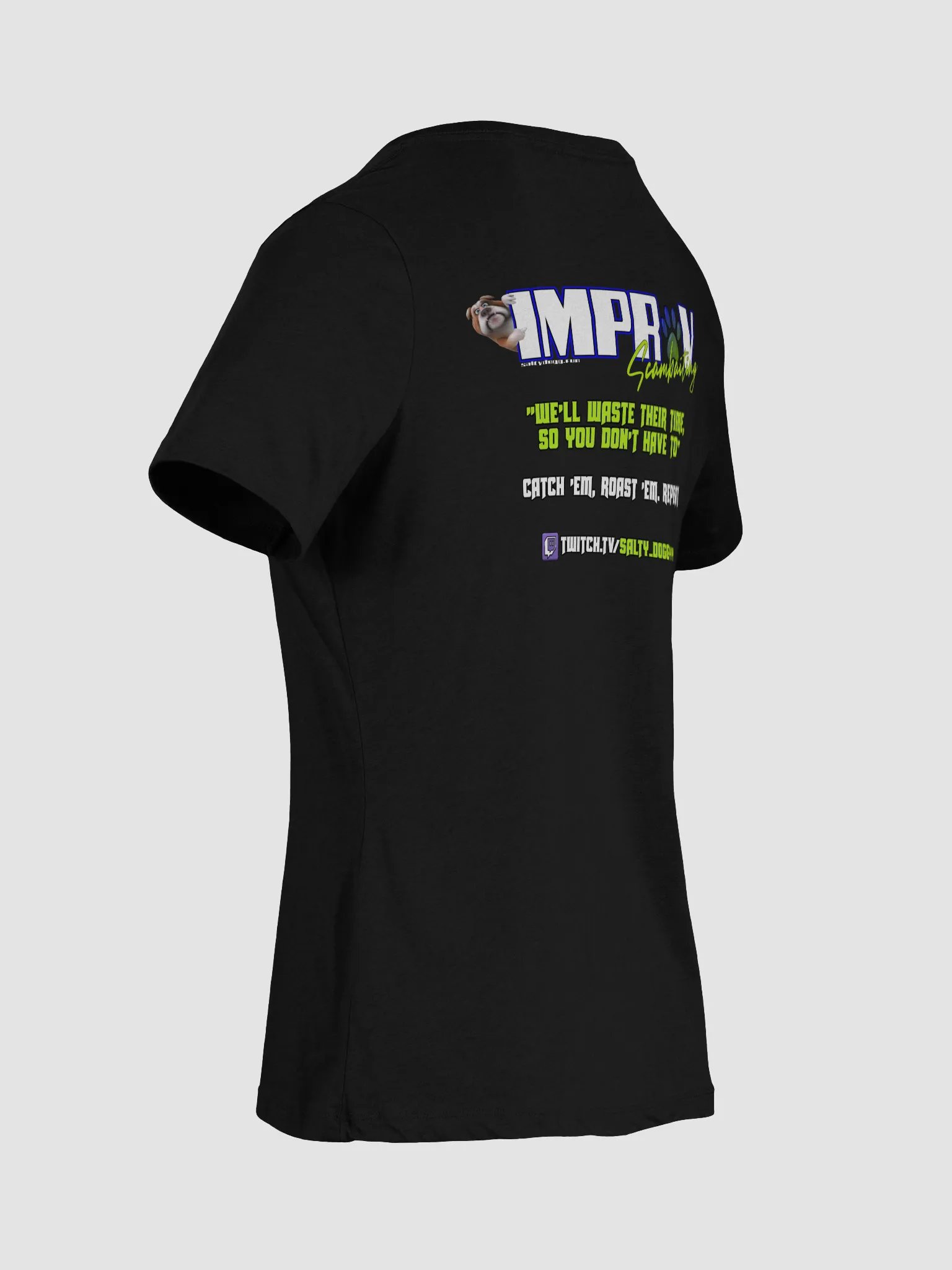 Scammers Beware V Neck Ladies T-Shirt product image (31)