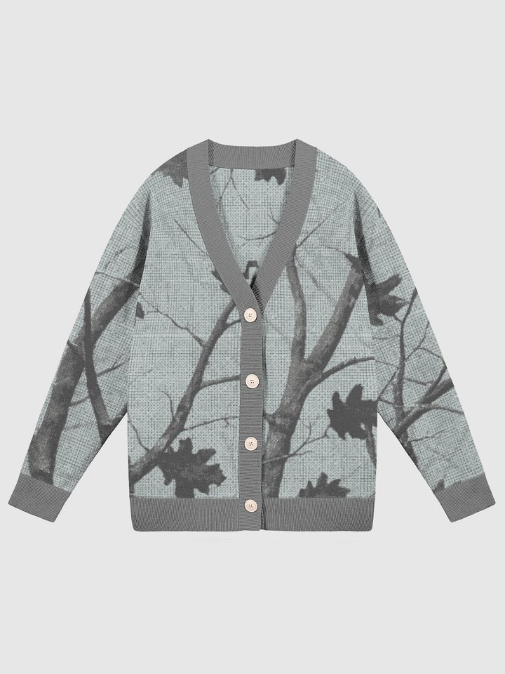 Satellite Society Carolina Camo Knitted Cardigan (Concrete Jungle) product image (4)
