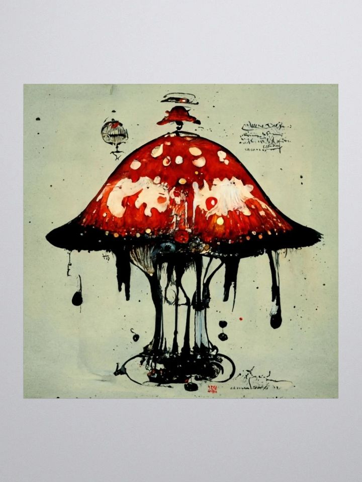 Whimsical Mushroom Kiss Cut Stickers product image (2)