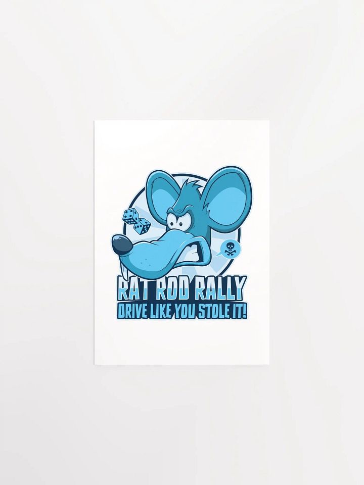 Funny Rat Rod Poster – Hot Rod Rally Cartoon Wall Art product image (3)