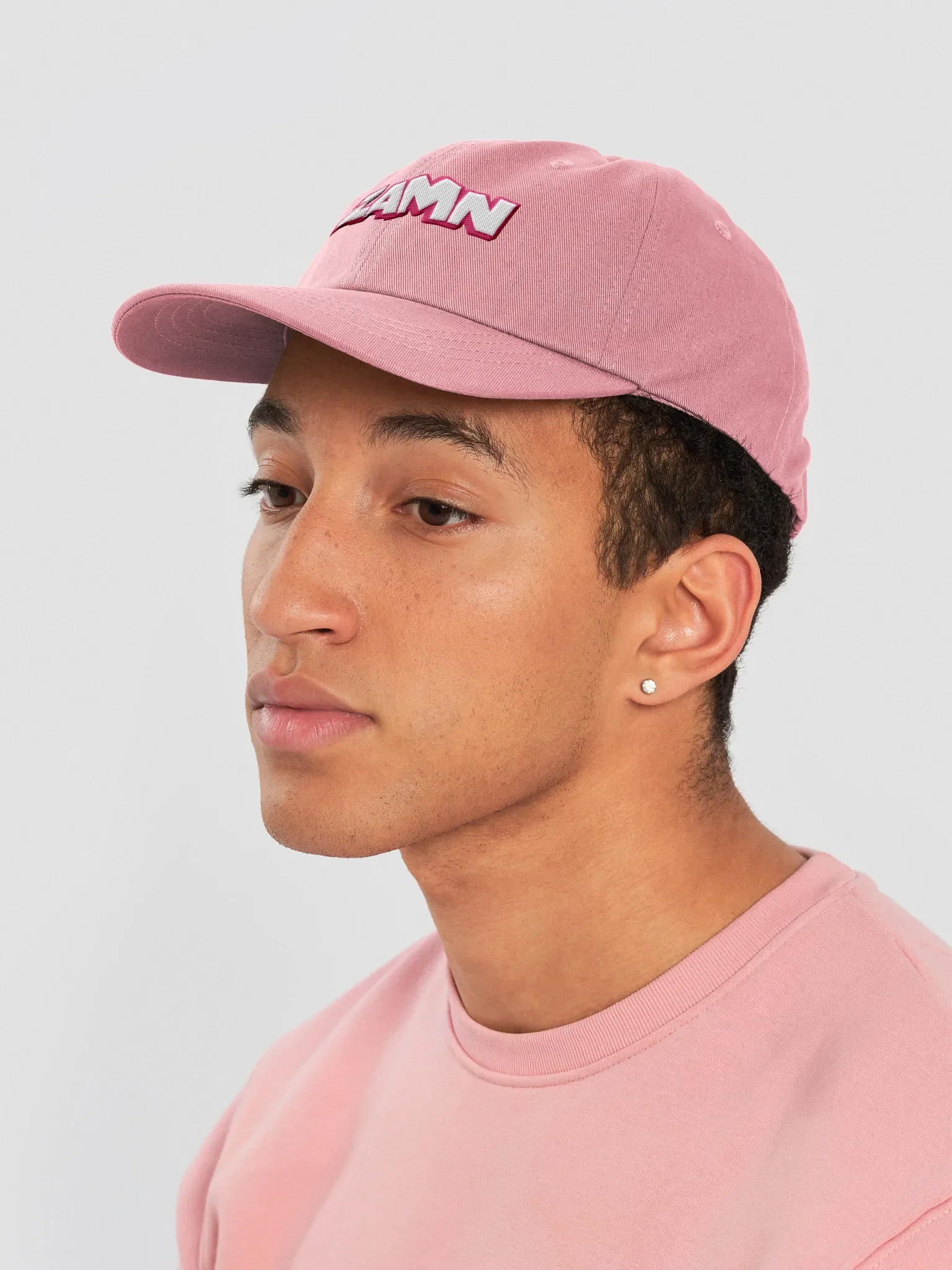ZAMN Invisi-Logo Dad Hat: Pink product image (4)