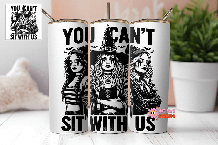 Funny Halloween Girls Tumbler Wrap PNG product image (1)