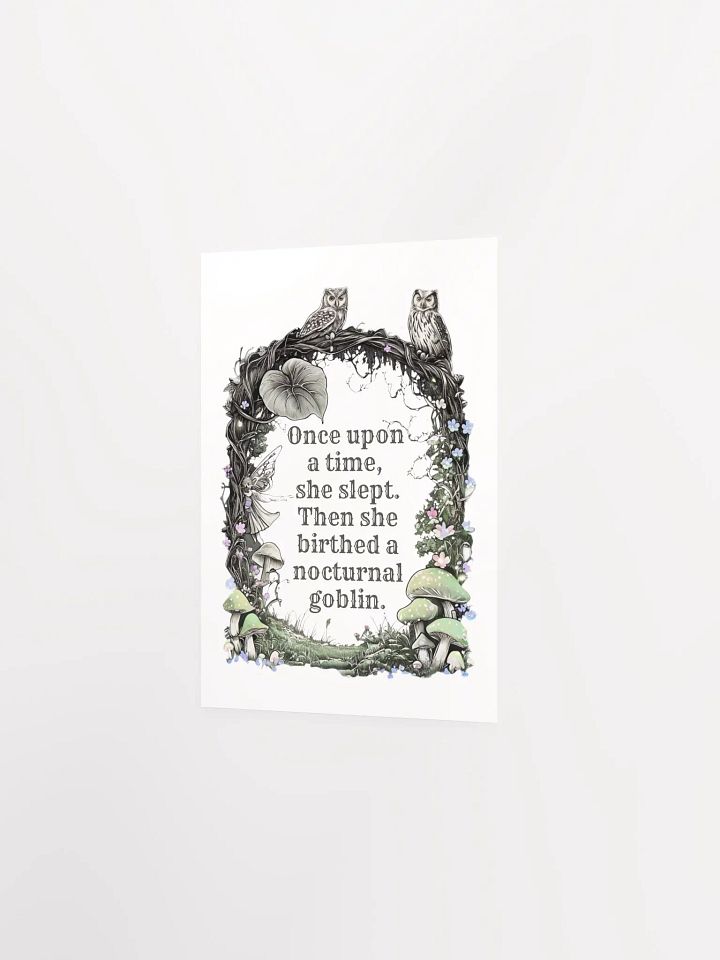 Once Upon A Time She Slept... - Funny Mom Wall Art product image (17)