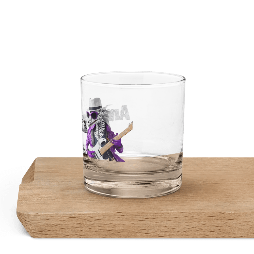 Rocks glass: Rock On Dragon with Guitar product image (6)