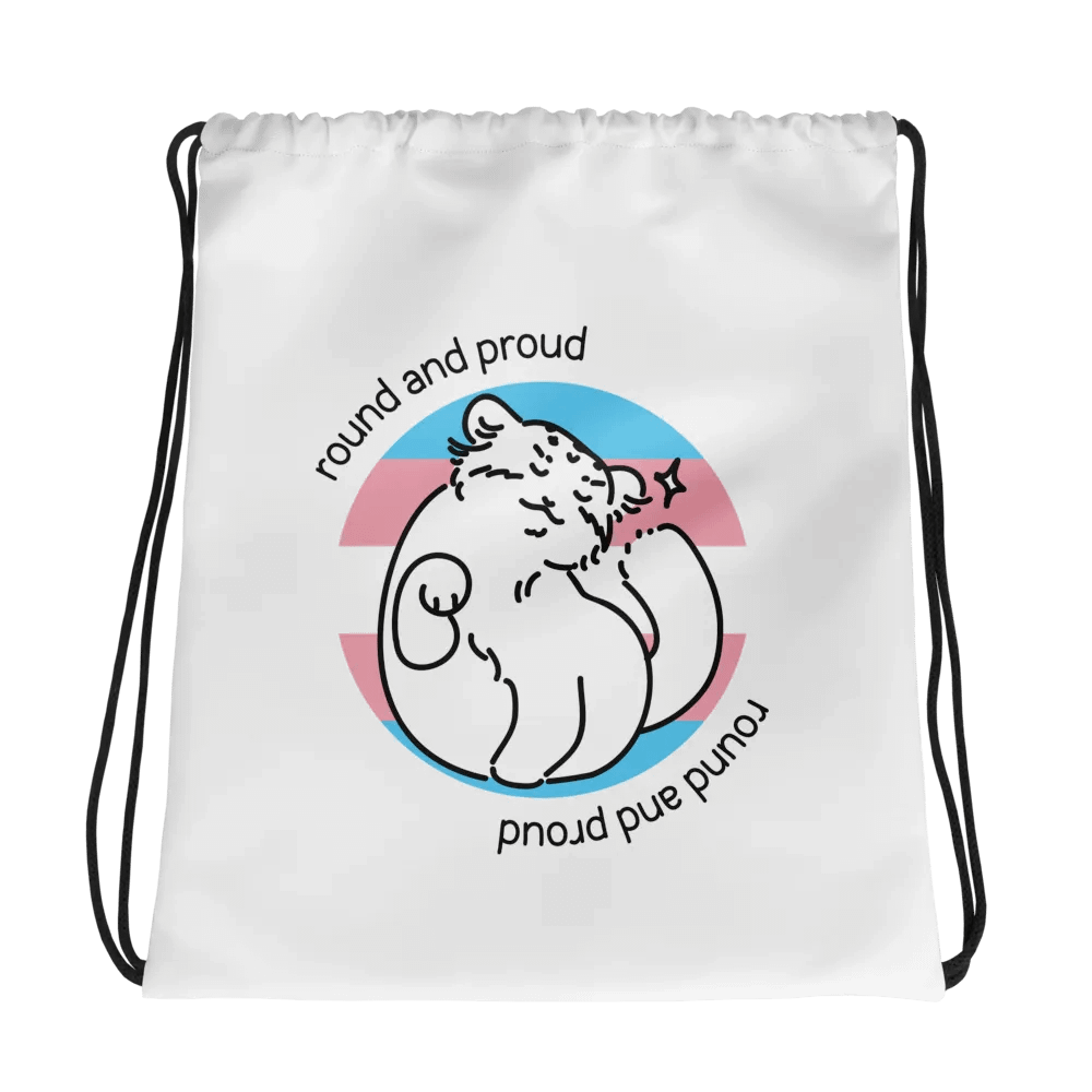Round and Proud Manul Transgender Version - Drawstring Bag product image (1)