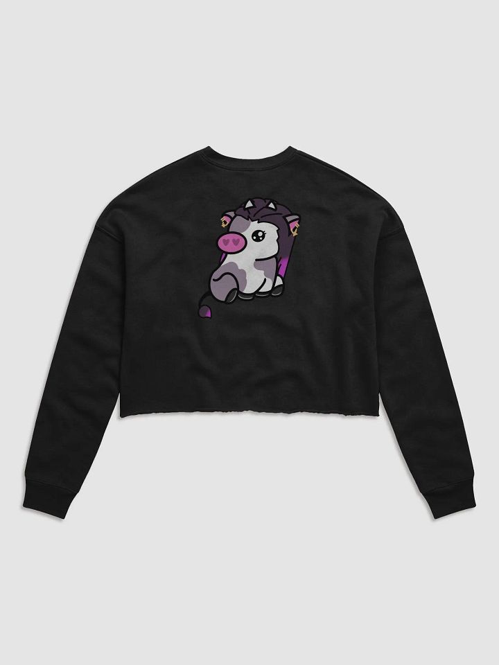 Reyna Cow (Front + Back) Crewneck Crop Top product image (2)