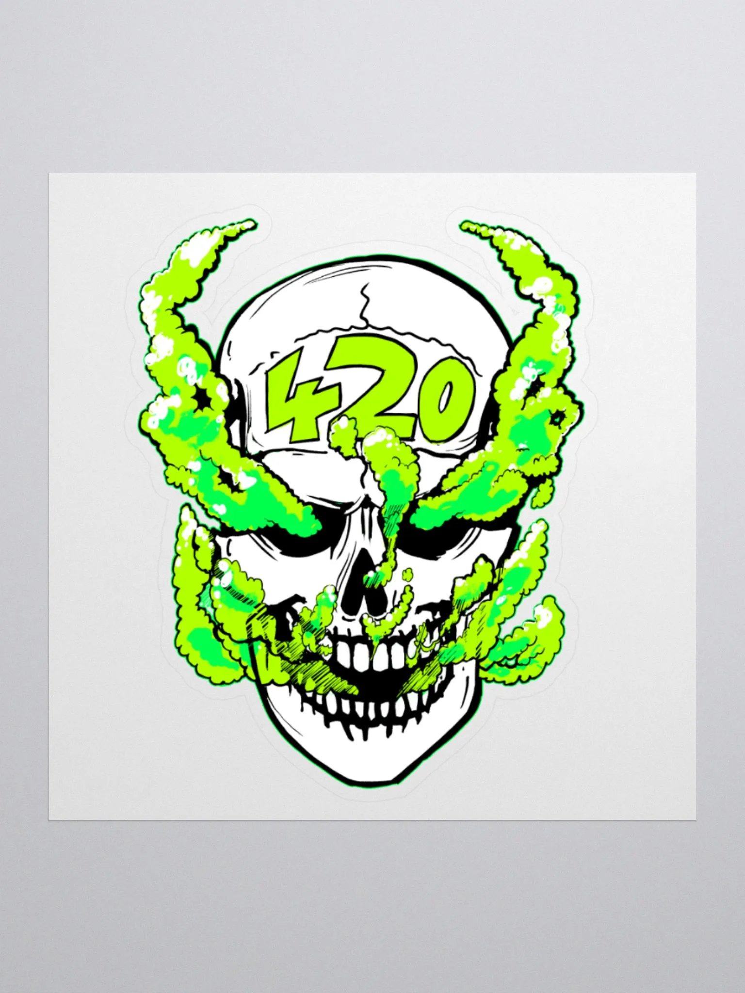 Sativa Skull Sticker product image (1)