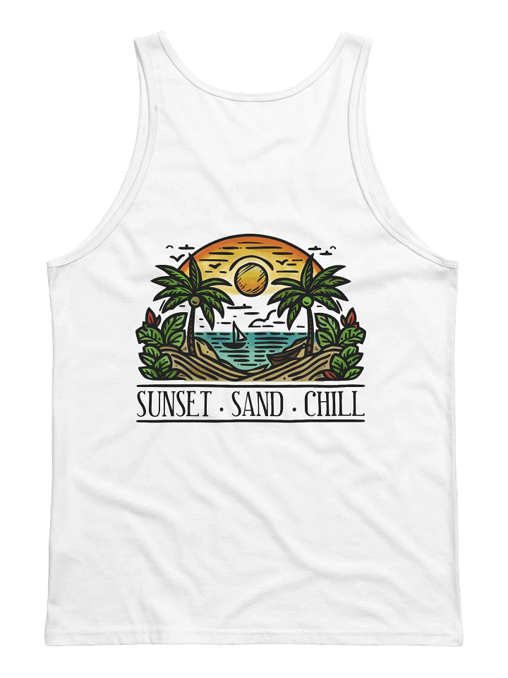 Sunset. Sand. Chill Canvas Tank Top product image (2)