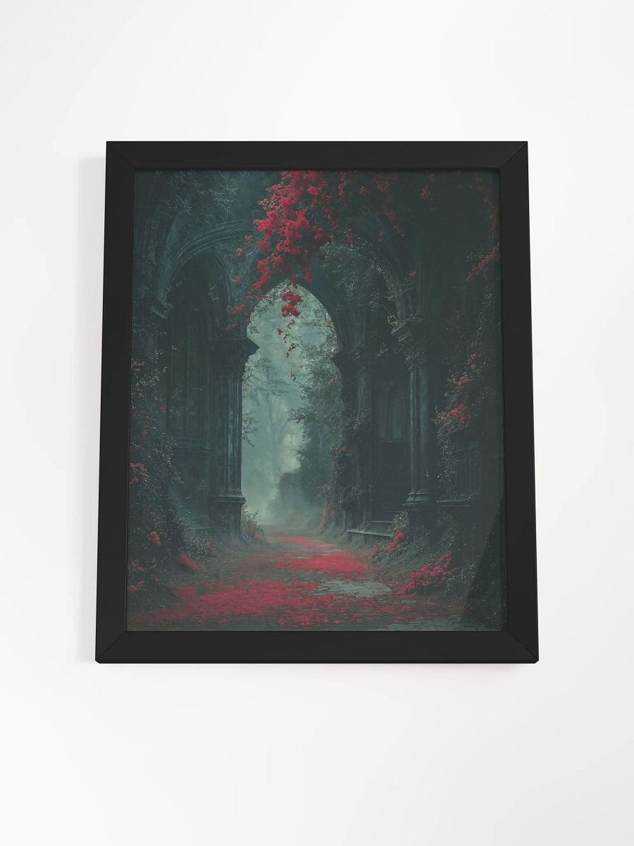 Gothic Archway Red Foliage Framed Print product image (21)