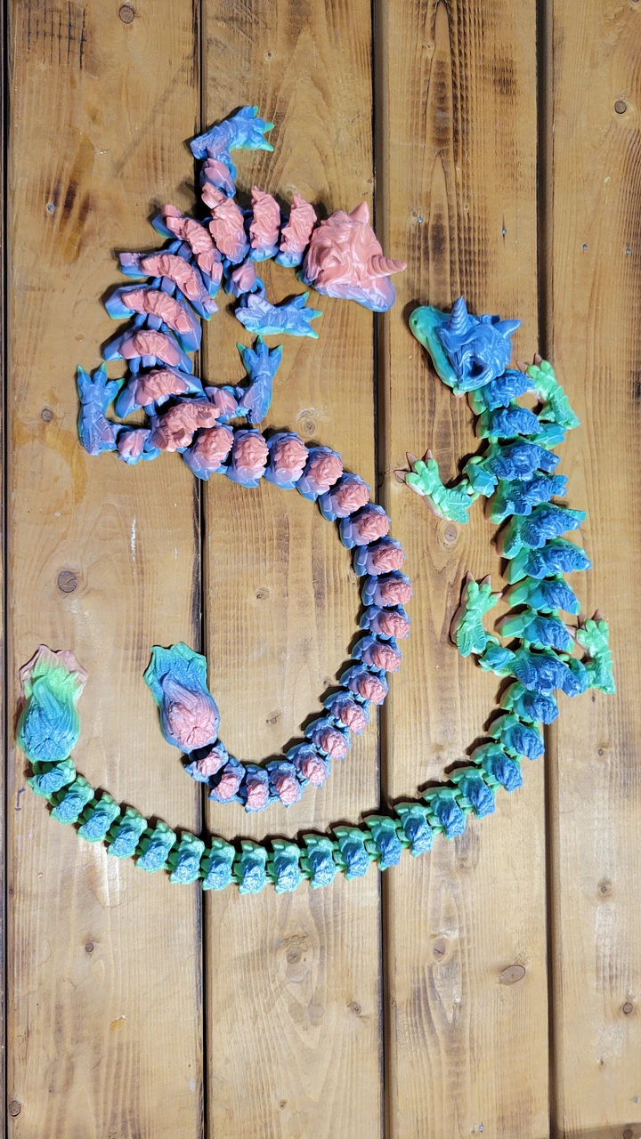 Articulated Rainbow Unicorn Dragon product image (1)