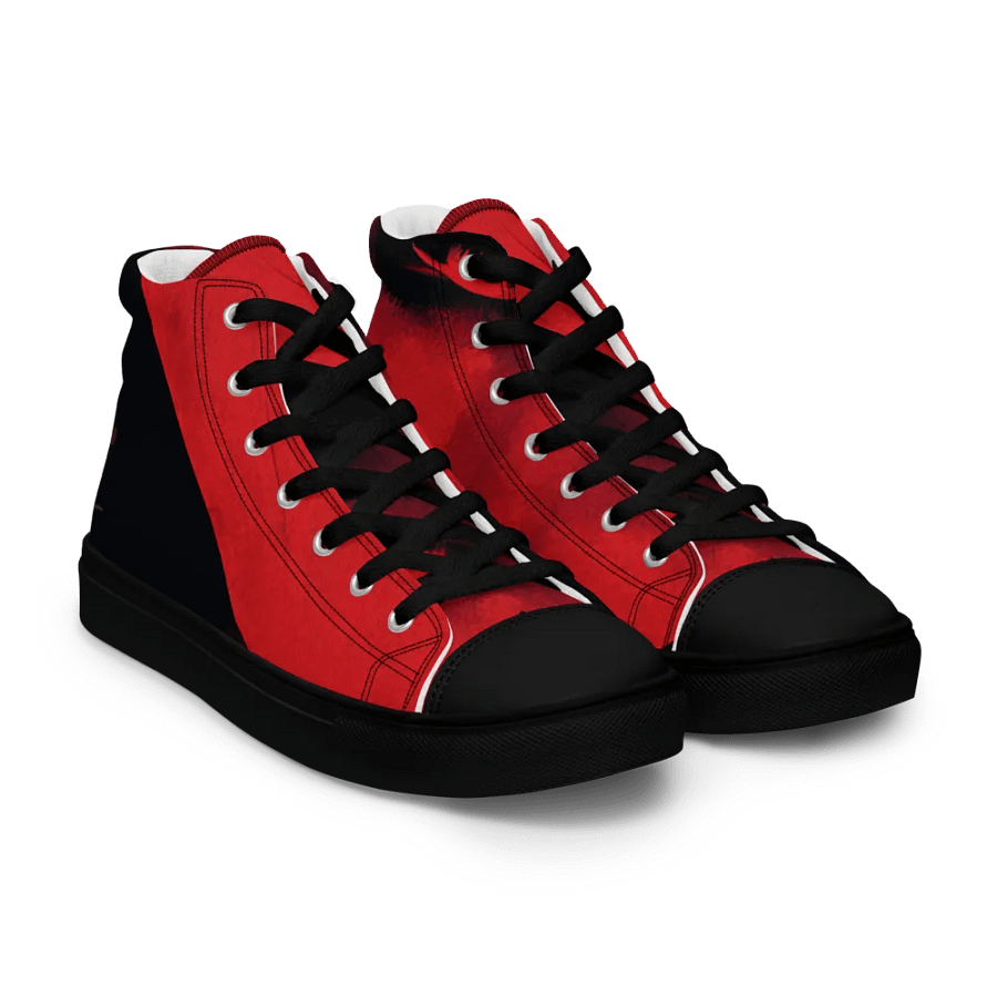Crimson Gaze, women's canvas High Tops product image (8)