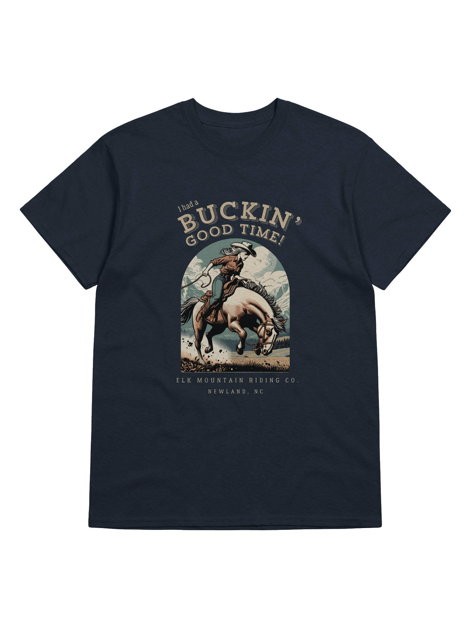 Buckin Good Time Cotton T-Shirt (Dark Colors) product image (17)