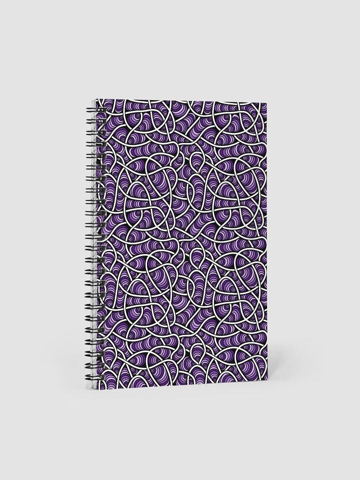 Weirdly Zen Spiral Notebook - Purple Maze product image (1)