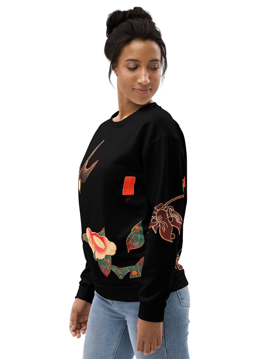 Birds All-Over Print Recycled Unisex Sweatshirt product image (8)