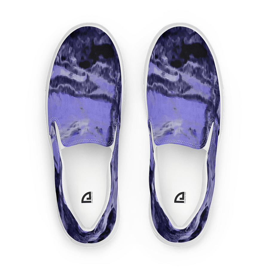 Purple Fluid Art Canvas Shoes product image (1)