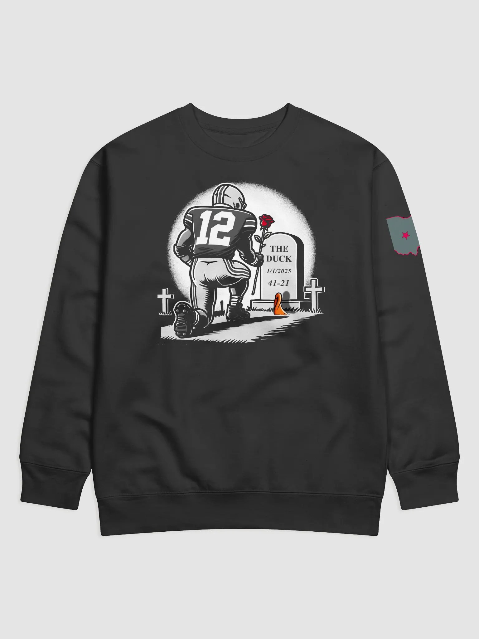 RIP Duck: Rose Bowl Sweater (Black) product image (1)
