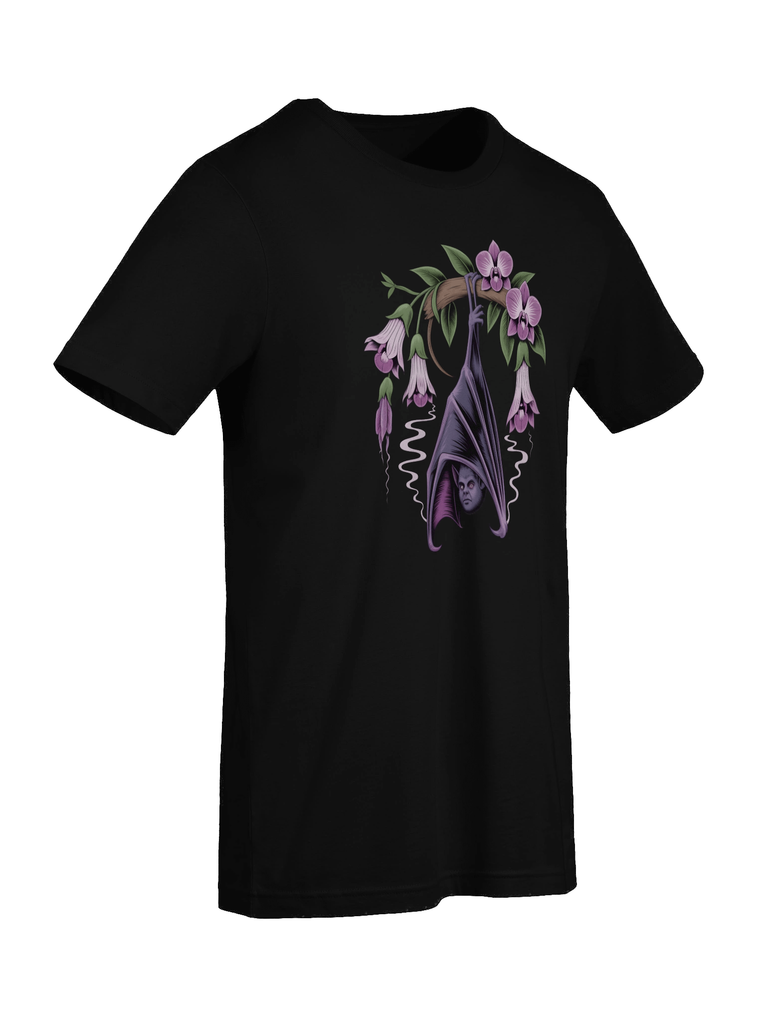 Orchid Bat Stylized Graphic T-Shirt product image (9)