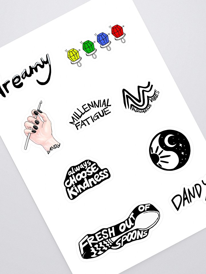 Dandy Starter Pack Sticker Sheet product image (1)