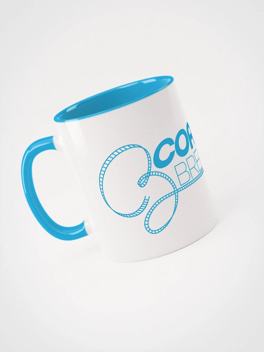 Coaster Breaks Ceramic White and Blue Mug product image (3)