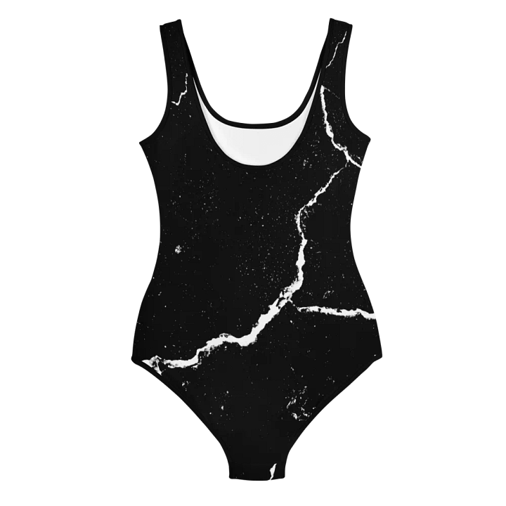 Cracked Monochrome Youth Swimsuit product image (2)