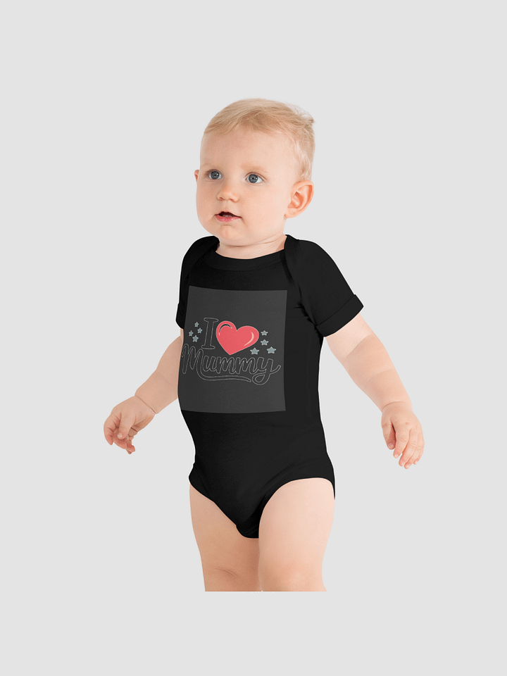 [teeq fashionm] Baby Short Sleeve One Piece | Bella + Canvas 100B product image (1)