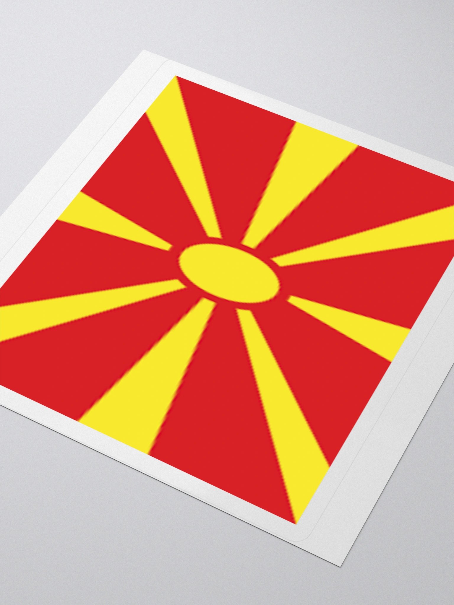 Exclusive North Macedonia Flag Kiss-Cut Stickers - High-Quality Vinyl, Multiple Sizes product image (8)