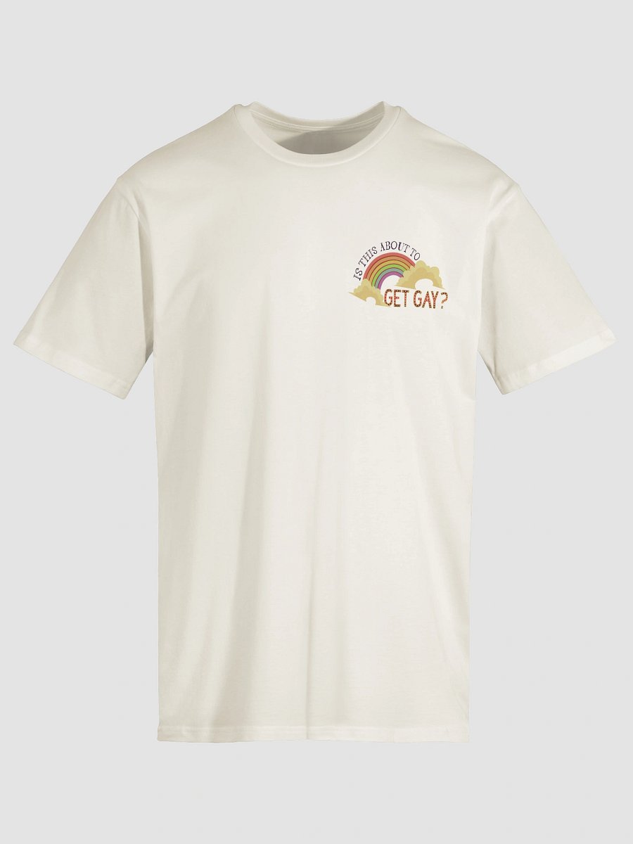 Is This About To Get Gay? Cream Unisex Tee 2 product image (3)
