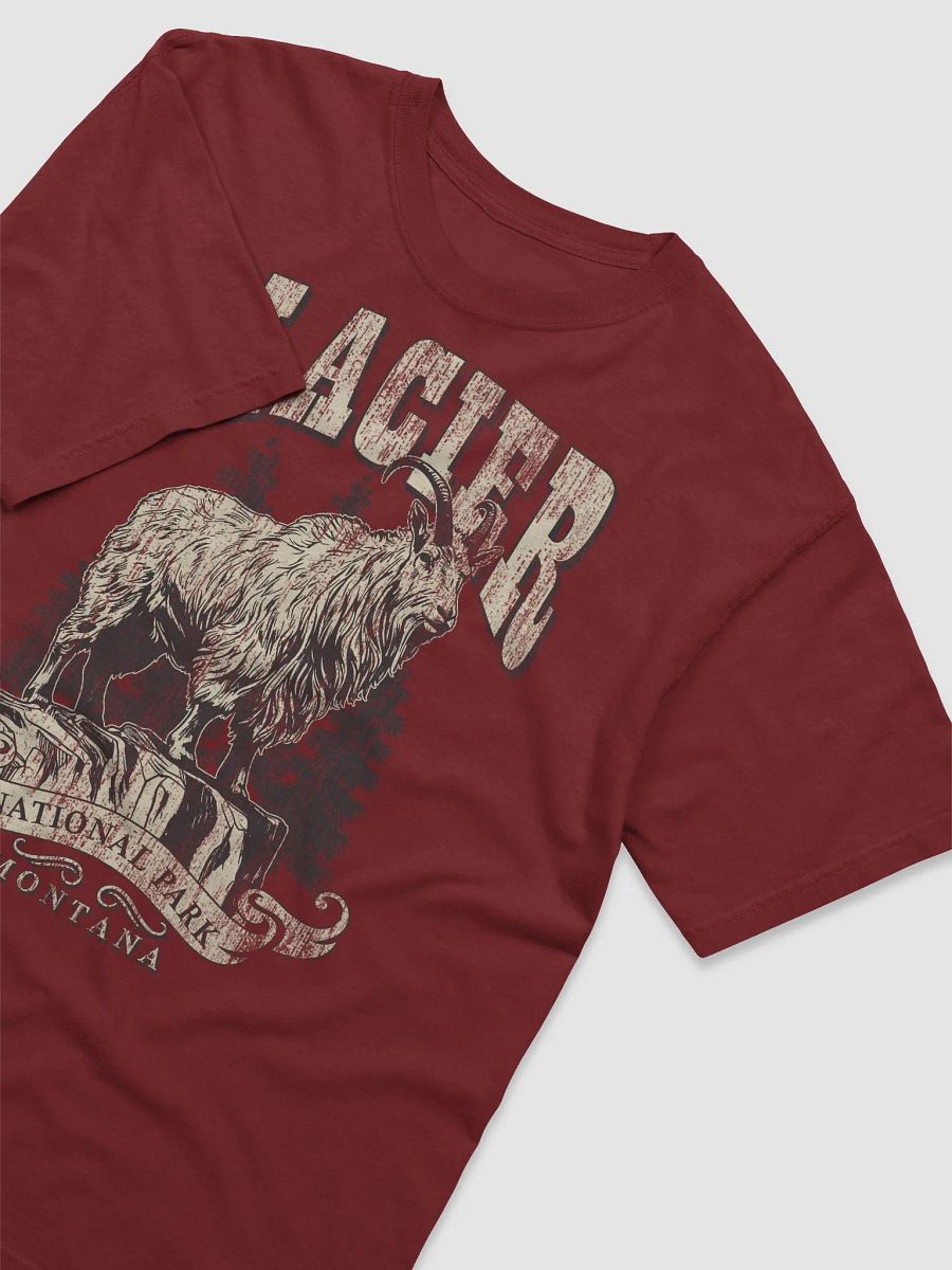 Glacier National Park, Montana Tee | Vintage-Style Grunge Western Shirt of a Mountain Goat product image (13)