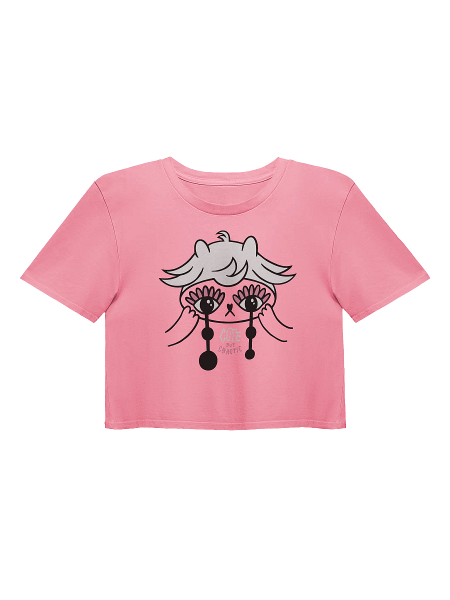 WLS Crop top with print 'Cute but chaotic' product image (1)