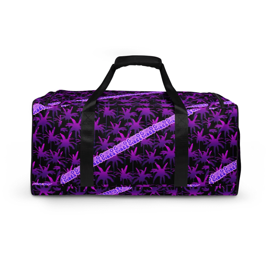 GOOD VIBE ONLY DUFFLE BAG black-purple product image (12)