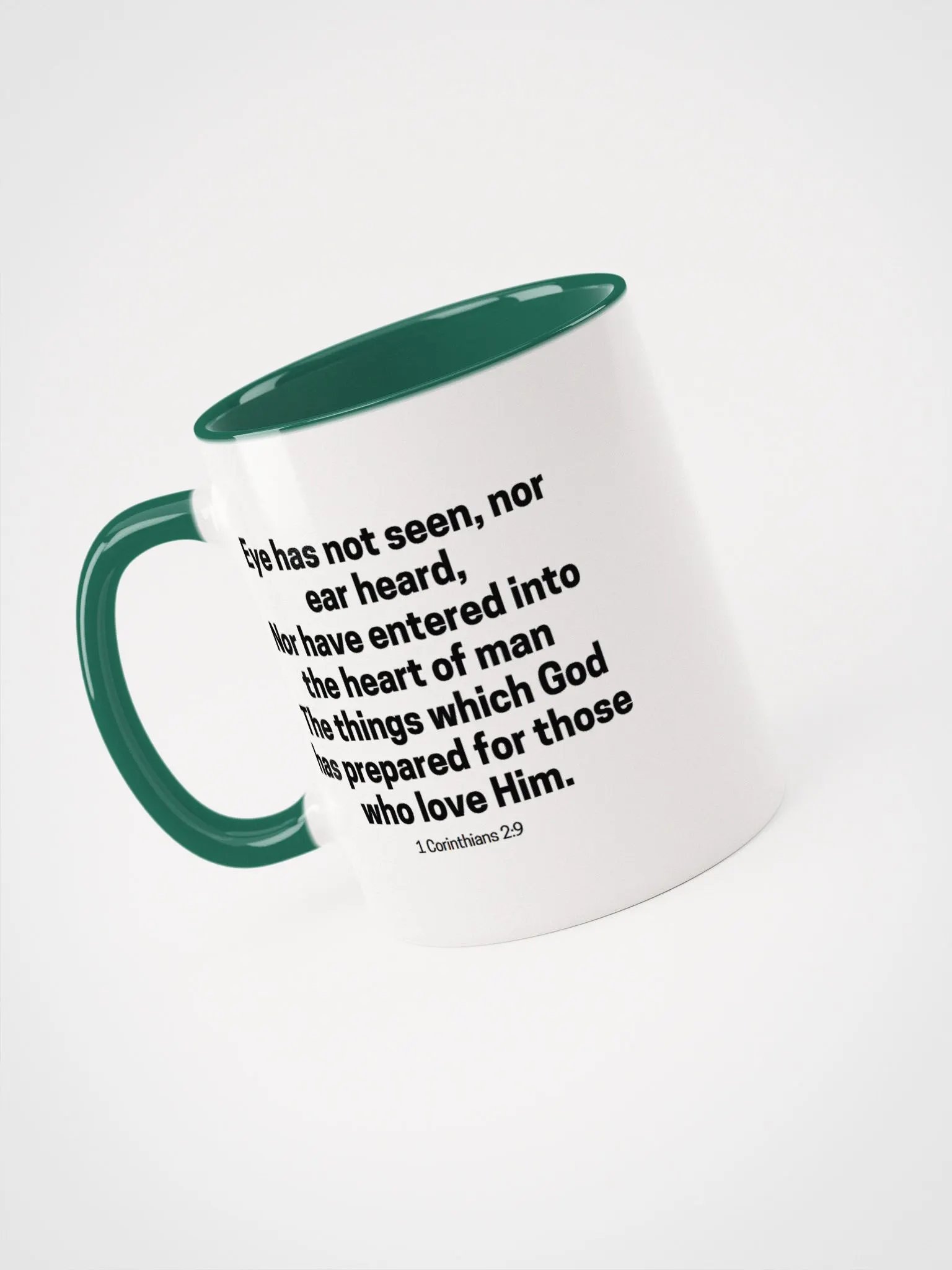 Eye Has Not Seen, Nor Ear Heard Nor Have Entered Into The Heart Of Man 1 Corinthians 2:9 Two-Tone Mug 11/15oz product image (3)