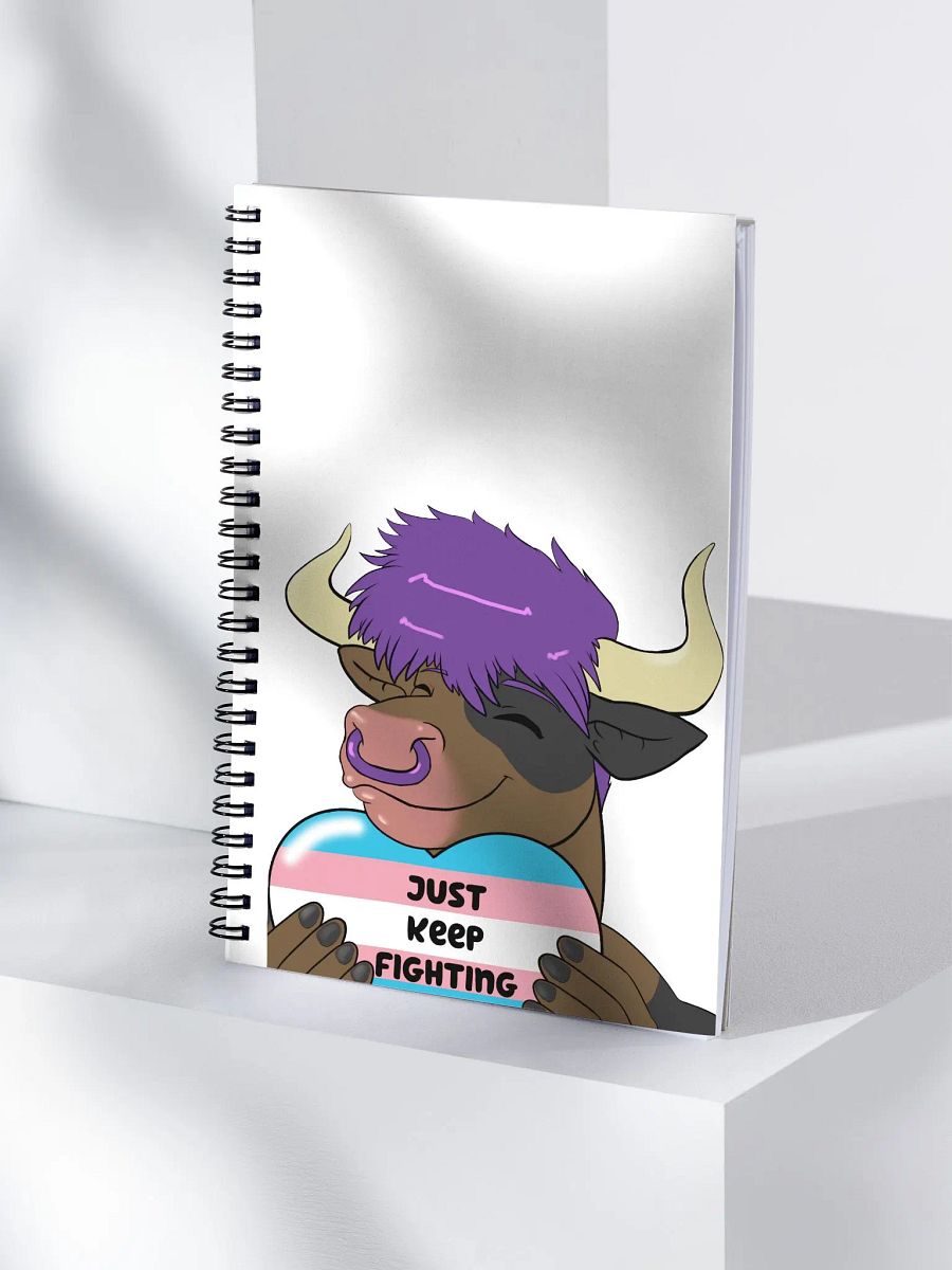 "Just Keep Fighting" Spiral Notebook product image (4)