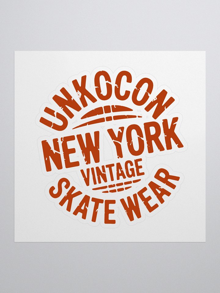 New York Skate Sticker – Vintage Skater Aesthetic Decal | NYC Streetwear Style product image (1)