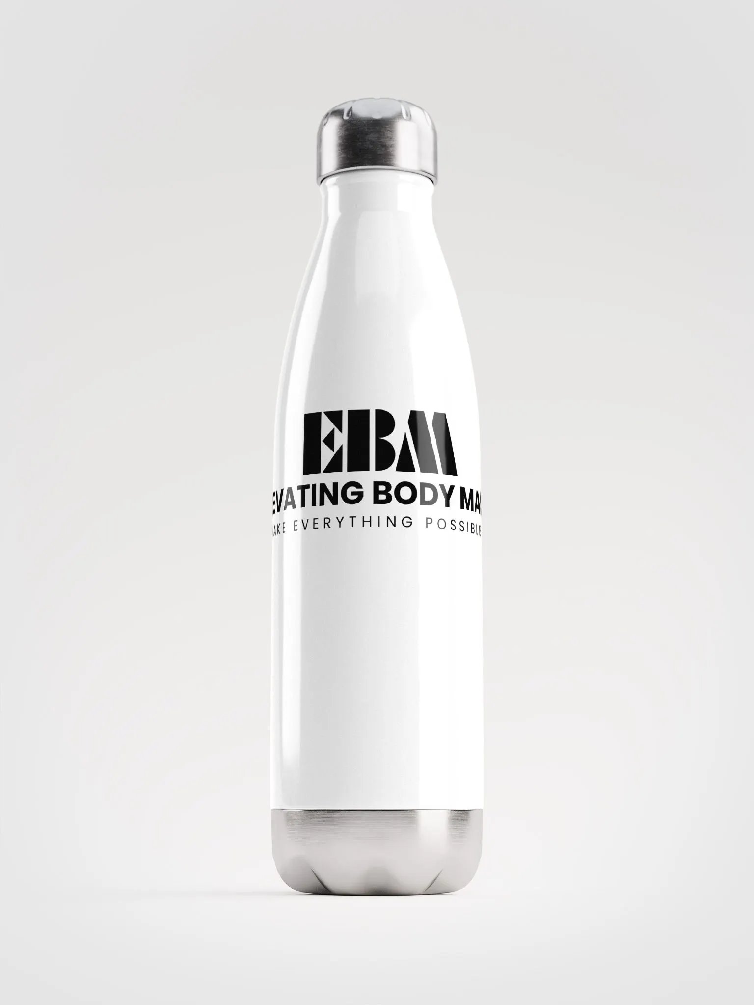 EBM Stainless Steel Water Bottle (White) product image (1)