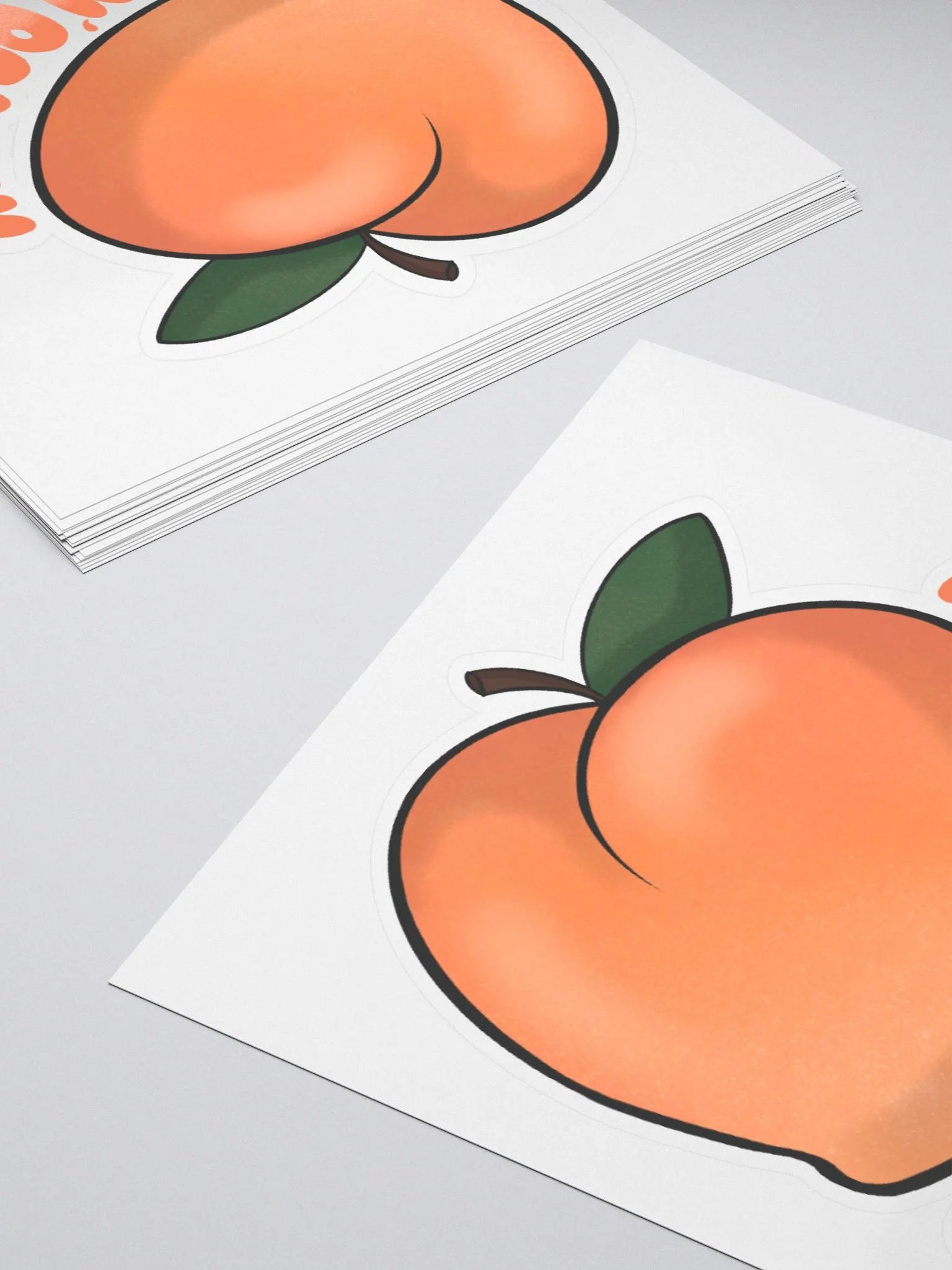 Feelin' Peachy Kiss Cut Sticker product image (4)
