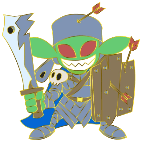 Goblin Fighter [Soft Enamel Pin] product image (2)